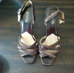 Michael Kors Chocolate Brown Dress Sandals